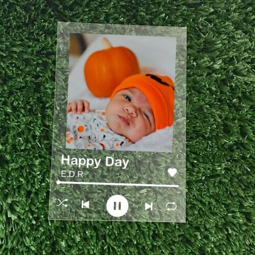 Custom Album Cover Favourite Song Code Keyring Plaque Base