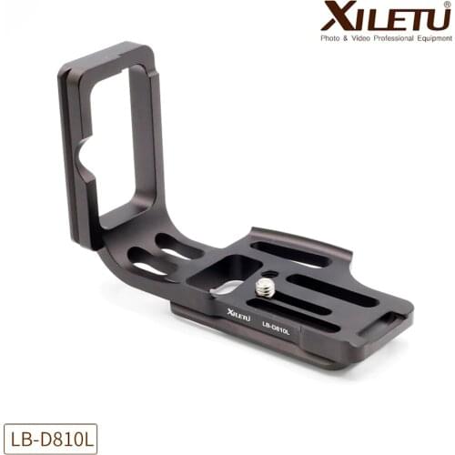 XILETU LB-D810L Professional L-shaped camera photographic quick release plate for Nikon D800/D800E D810 Arca Standard