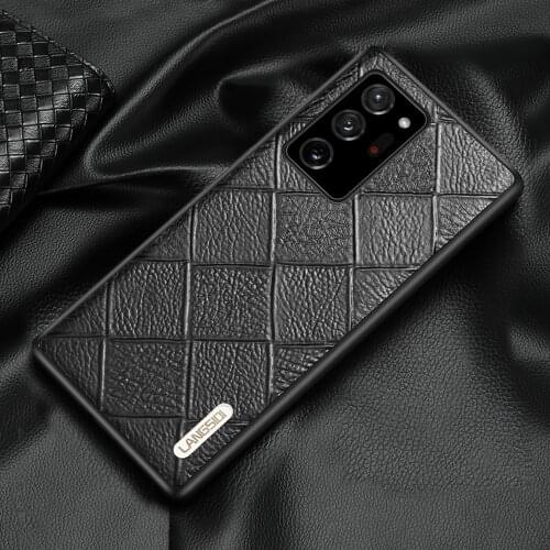 LANGSIDI Luxury Phone case For Galaxy note 20 ultra a51 a71 Genuine leather shockproof cover for samsung s21 ultra s21 plus s20