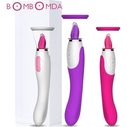 Pussy Licking Toys for Women Sucking Vibrator Sex Licking Machine Blowjob Tongue Vibrating Nipple Sucking Clitoris Stimulator