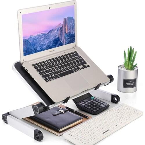 Folding Laptop Table Adjustable Computer Table for Ergonomic Lap Notebook Stand Portable Aluminum Laptop Desk