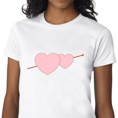 Tops Angel Cupids arrow t-shirt cute heart flowers love gothic vintage tshirt women t shirt grunge aesthetic clothes streetwear