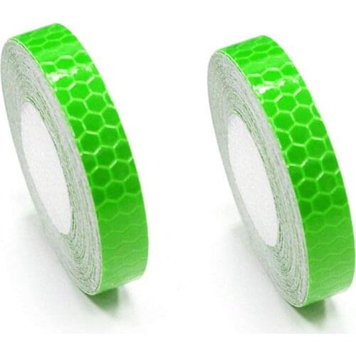 Waterproof Self-Adhesive Tape For Trucks Trailers Car Park Traffic Warning Conspicuity Tape Reflective Tape 1cm*5m 2 Pcs