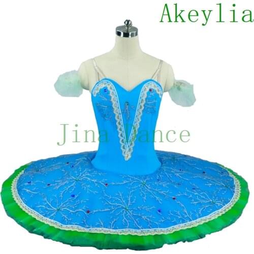 Lake Blue bird professional Ballet Tutu Adult ballerina women classical Ballet Tutu female for performance or competition child