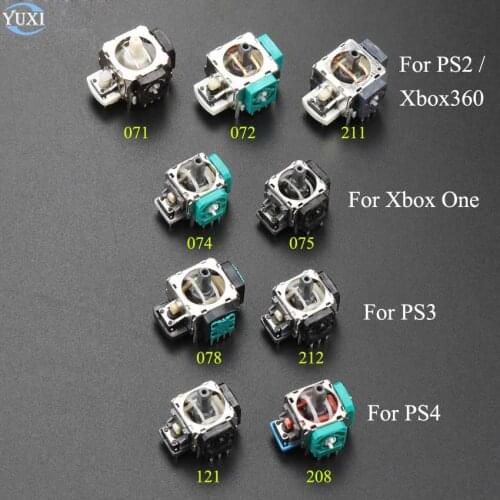 YuXi 1pcs 3D Analog Grips sticks Joystick Stick Module Rocker For Xbox ONE Xbox360 Controller PlayStation 2 3 4 PS2 PS3 PS4