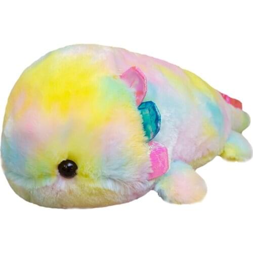 1 pcs Hex Dinosaur Plush Toys Stuffed Toy rainbow Baby Fish Doll Children Toys Boys Cushion Girls Animal Reading ins Pillow