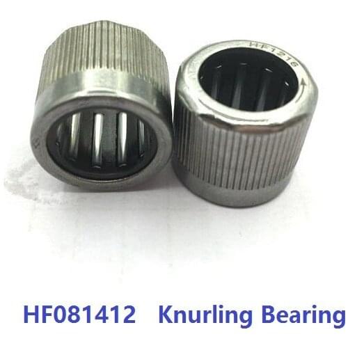 100pcs/lot HF081412 8x14x12 mm knurling One Way Clutch Needle roller Bearing 8*14*12mm