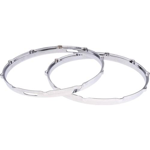 2pcs Snare Drum Plating Hoop Ring Rim 14-inch Percussion Instrument Parts Accessory Drum Hoop Ring Hardware