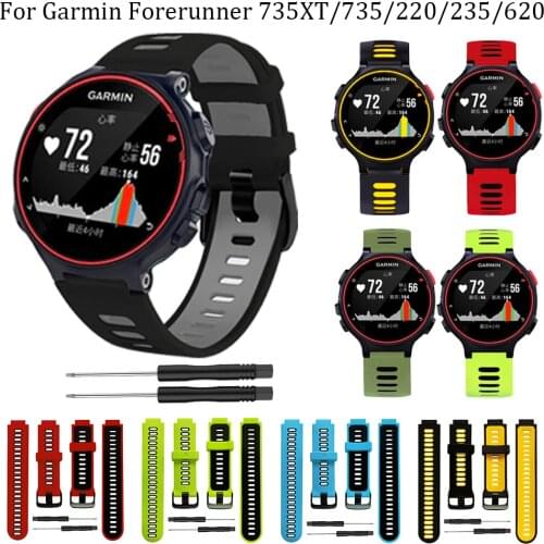 2021 NEW Wristband For Garmin Forerunner 735XT 735/220/230/235/620/630 S20 Smart Watch Soft Silicone Strap Replacement WatchBan