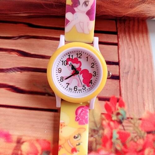 2019 new pony print silicone band kids watch girl cute cartoon quartz watch wrist watch