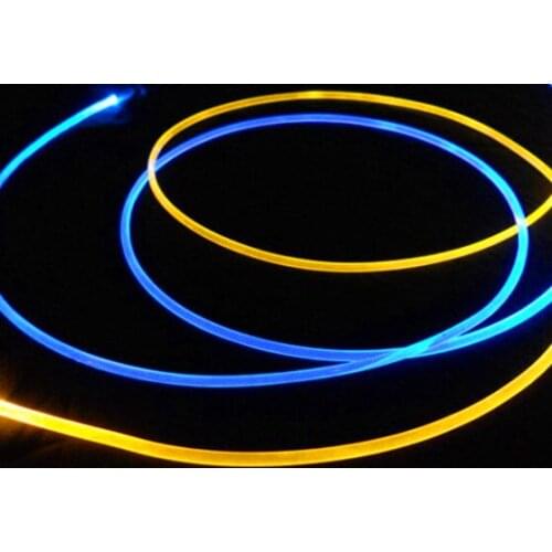 3mm diameter transparent solid core Optical Fiber;side emitting;for Showcase,swimmng pool