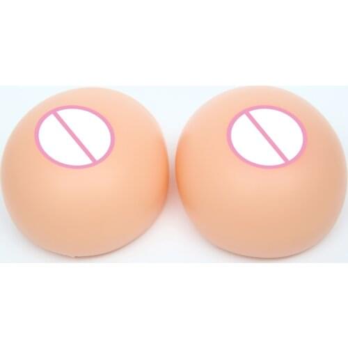 500g-1600g Silicone Fake Breast Forms Plump Chest Gathering Round Shape Women Postoperative Huge Boobs Forms Shemale Cossdresser
