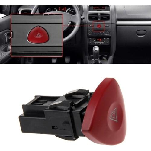 Emergency Hazard Flasher Warning Light Switch For Renault Laguna Master Trafic II Vauxhall 1XCF
