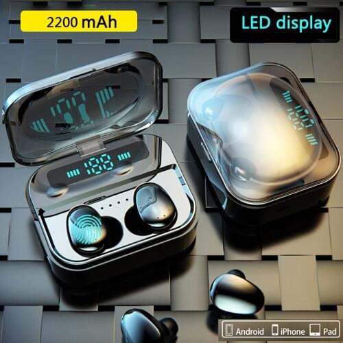 2020 New S11/M7 TWS Bluetooth V5.0 Earphones Wireless Headphones LED Display Sport 8D Stereo Earbuds with Mic Charging Box