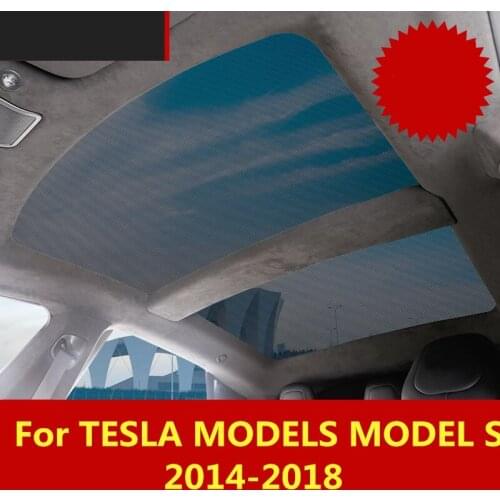 For TESLA MODELS MODEL S 2014-2018 Window side sunshade cover type goggles sunshade shield sunscreen net Interior decoration