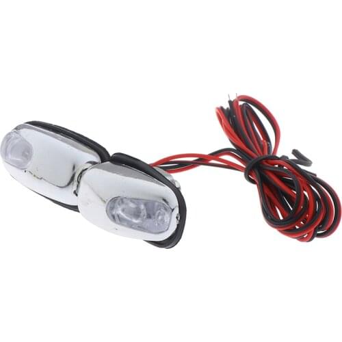 2 Car Wiper Washer Eye Vents Windshield Spray Nozzle Led Light One Pair Of Automobile Spray Lamps