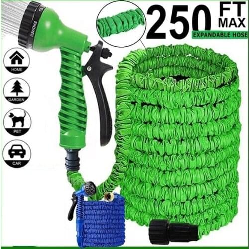 25-200FT Hot Expandable Magic Flexible Garden Water Hose For Car Hose Pipe Plastic Hoses garden set to Watering with Spray Gun