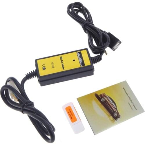 Cable Adapter Auto Car USB Aux-in MP3 Player Radio Interface for VW for Audi for Skoda Seat 12Pin Car Radio DVD Player Connector