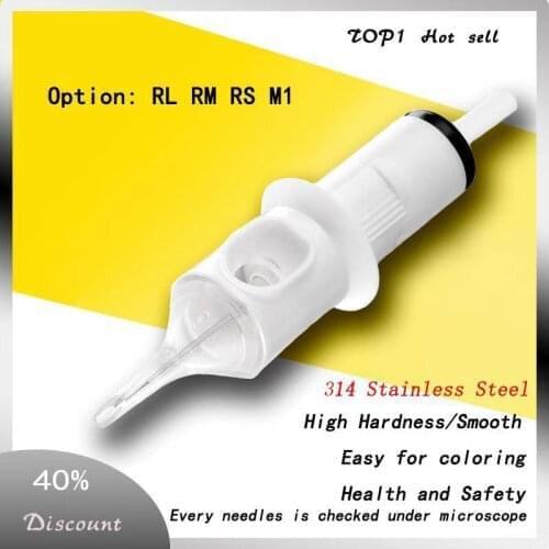 20pcs Cartridge Tattoo Needles Fits for All Tatto Pen Machine Easy/Smooth Tattoo Artist Health And Safe Disposable