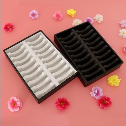 2Pcs PU Leather Bangle Tray With 40 Slot Inserts for Bracelet Holder Case Jewelry Display Storage - 9.45 x 6.89 x 1.77inch