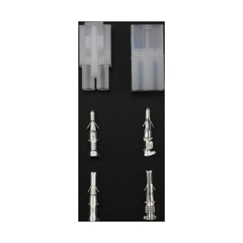 Set of Car 2 Pin Male/Female Electronic Plug Connector Terminals 2.8mm Pitch