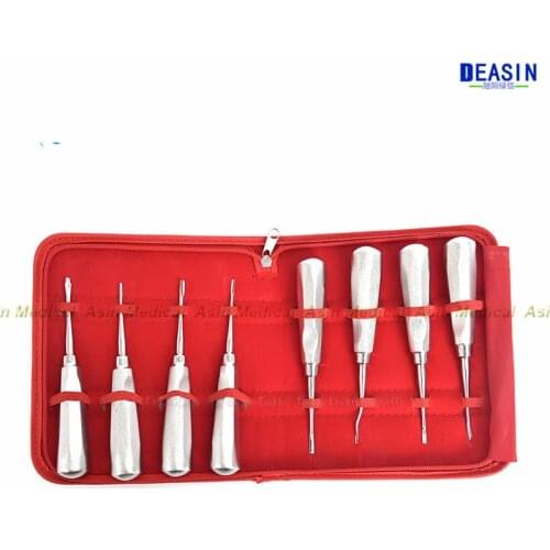8pcs Dental elevator kit Dental Orthodontic Oral Surgery Elevators Surgical Instrument lab dentistry dentist dental detista