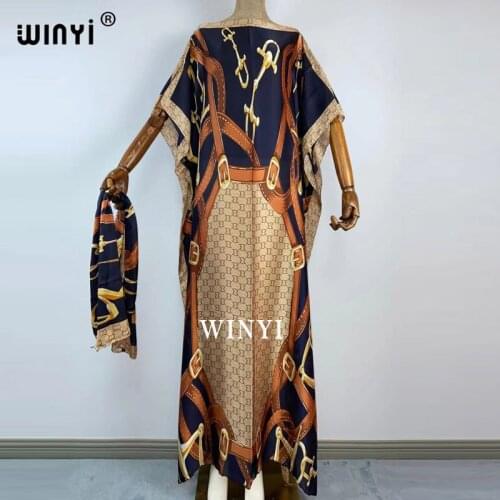 NEW Fashion dress for women /Lady ,Elegant oversized Dress African printed dresses Caftan traf robe beach wear kimono cadigan