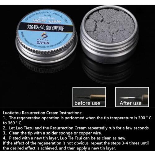 Soldering Iron Lead-Free Tip Refresher Clean Paste for Oxide Solder Iron Tip
