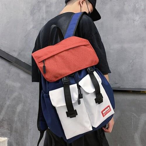 Multi-pocket Cargo men backpack Simple Unisex Student school bag for Women high quality travel backpacks Laptop Bags mochilas