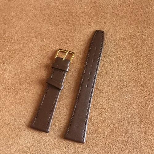 Special Leather Watch strap For Man Woman 20mm Dark Brown