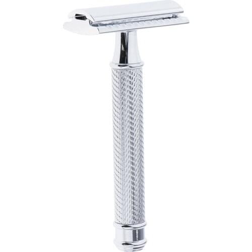 Traditional Classic Double Edge Safety Razors Facial Hair Trimmer Removal Shaver Salon Barber Tools