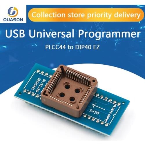 PLCC44 to DIP40 EZ USB Universal Programmer IC Adapter Tester Socket for TL866CS TL866A EZP2010 G540 SP300