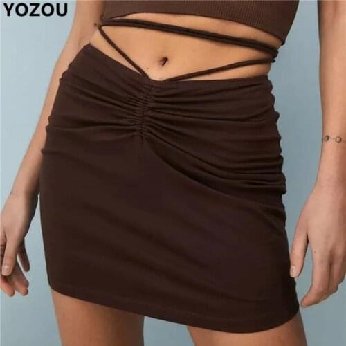 YOZOU High Waist Skirts For Women