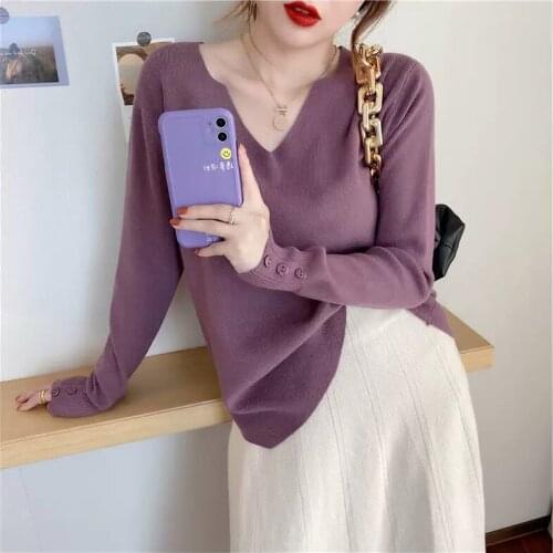 Py1138 Cheap wholesale 2021 spring autumn winter new fashion casual warm nice women Sweater woman female OL korean tops