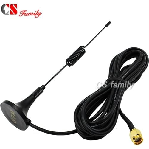 1pc 915MHz Antenna,915 MHz Magnetic Antenna For Wireless Communication with RP SMA male(inner hole)