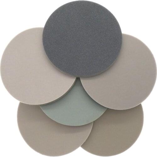 10Pcs Flocking Round Disc Sanding Sponge Sandpaper 6 Inch 150mm 300-3000 Grit for Polishing & Grinding Power Tools Accessories