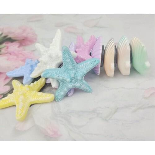 10 pcs Creative cute marine series starfish shell fridge magnet set refrigerator magnetic stickers home kitchen decoration photo