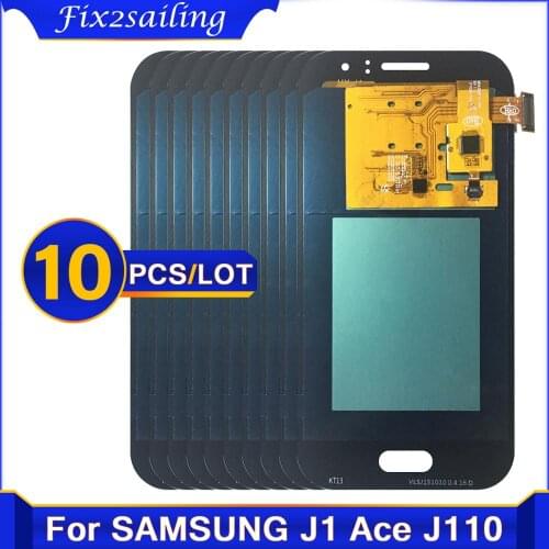 10 piece/lot NEW ORIGINAL/OLED LCD For Samsung Galaxy J1 Ace J110 SM-J110F J110H LCD Display Touch Screen Digitizer Assembly