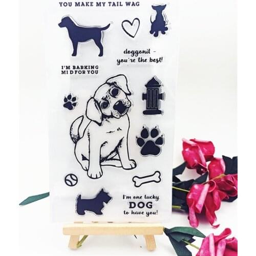 11*20CM Hot selling puppy transparent clear stamp / silicone seal roller stamp DIY scrapbook album / card production