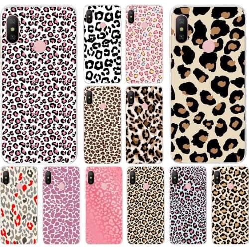 193FG Leopard grain Soft Silicone Tpu Cover phone Case for xiaomi redmi 7 7a note 4A 4X 6 Pro 6A 7
