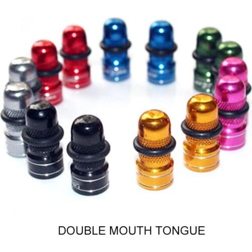 2 Pcs Bicycle FR Mouth US Mouth Valve Cap Road Bike Tire Aluminum Alloy Valve Cap Color Dust Cover Bicycle Accessories