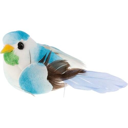 6Pcs Multi Colors Decorative Artificial Foam Mini Love Birds Ornaments Home DIY