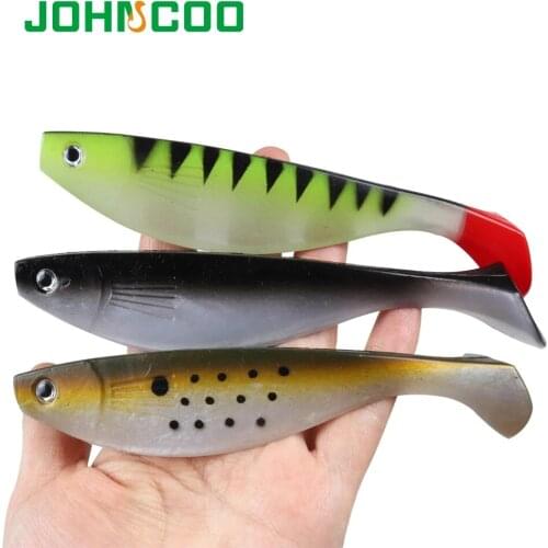 Big T Tail Realistic Plastic Soft Fishing Lure Rubber Fish 2pcs/lot 15cm 26g Pike Bass Trout Swolfy Silicone Bait for Sea Bass