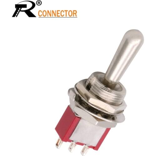 1PC M12 large Toggle button switch opening 12MM red button switch 3/6 pin rocker arm switch 3A 250V 5A125V AC ON-ON/ON-OFF-ON