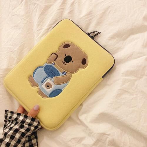 Notebook Cover Sleeve Laptop Bag For Cute girl little Koala 11 inch iPad Flat liner Bag 13 inch laptop storage bag