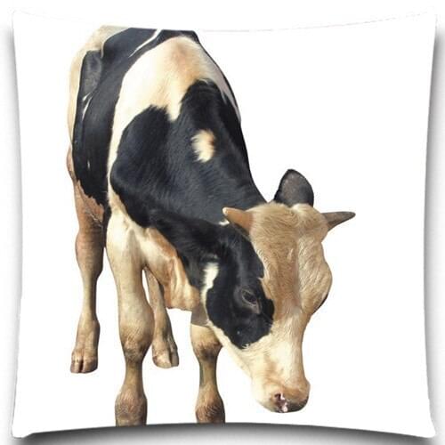 Black and white Animals ox Square cotton polyester 5 size 9 style pillow case cow pattern creative for sofa car chair kids gift