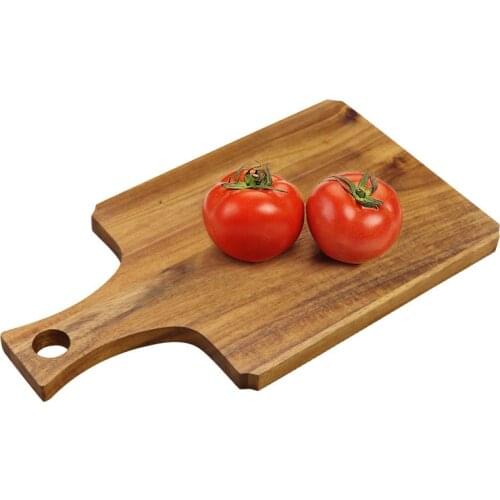 Jaswehome acacia wood vegetable fruit cutting boards cheese serving board paddle wooden chopping board