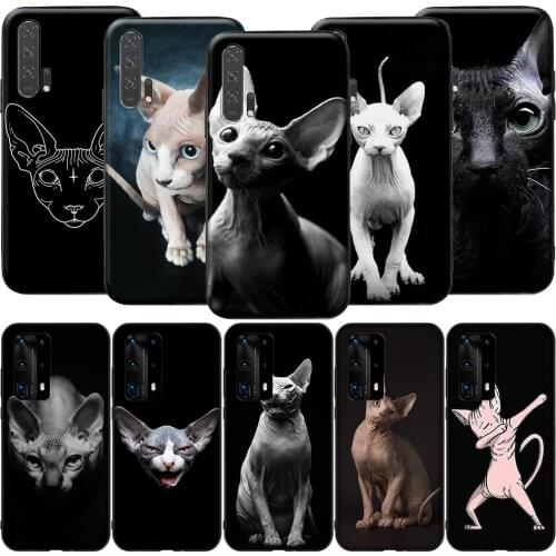 GX229 Sphynx Cat for Huawei Y5P Y6P Y7A Y8P Y9A Mate 10 20 30 Pro Lite Nova 2i 3 3i 4 5 5T 7 SE P Smart Z