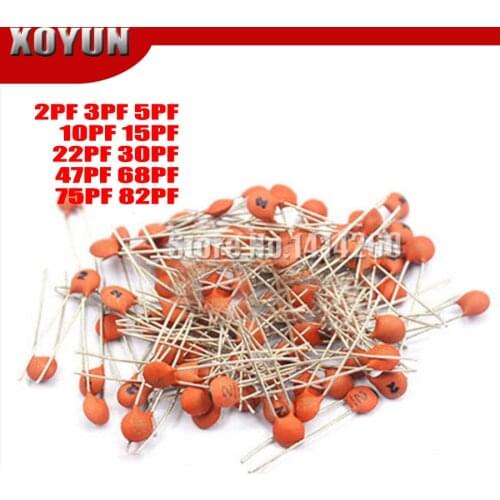 100PCS/LOT Ceramic capacitors 104 0.1uF 100NF 50V 30PF 68PF 0.01UF 22P 102 20PF Ceramic dielectric Capacitor