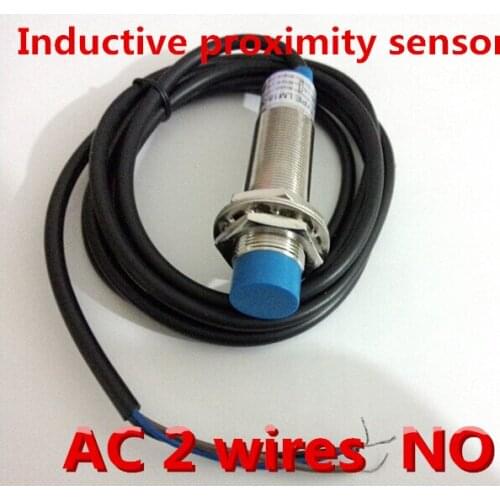 China high quality cylinder non-flush type proximity switch M18 inductive sensor AC NO normally open 2 wires, distance 8mm